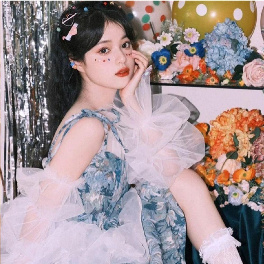 Lace Mesh Wedding Arm Sleeves Puff Sleeves Bridal Evening Sleeves  Wedding Dress Accessories