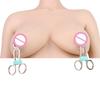 QKKQ 304 Stainless Steel Nipple Clamps Metal Pliers Shaped Breast Clips BDSM Bondage Sex Toys Nipple Clamps for Women