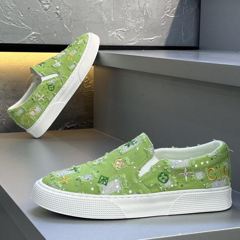 Lazy shoes low-top trendy summer men's shoes printed one-pedal fashion casual new men's trendy shoes casual men's shoes