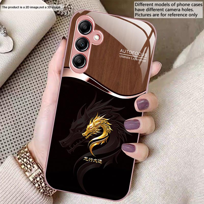 Verlauf Goldener Drache Für Samsung A20 30 22 23 24 25 26 31 32 A33 34 35 42 50 51 52 53 54 55 56 70 71 72 73 Glas Handyhülle