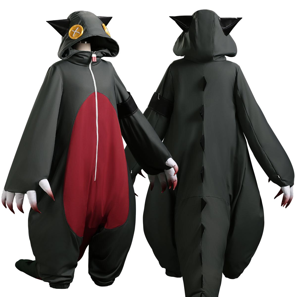 HOLOUN Gachiakuta Anime Guita Onesie Cosplay Costume Embroidery Dinosaur Pajama Outfit Convention Halloween Christmas S