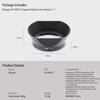Haoge Bayonet Square Metal Lens Hood for Voigtlander 35mm Type I II ULTRON Aspheric Vintage Line VM Lens Replacement LH-VM12 35mm/f2 12/35 & F1.5