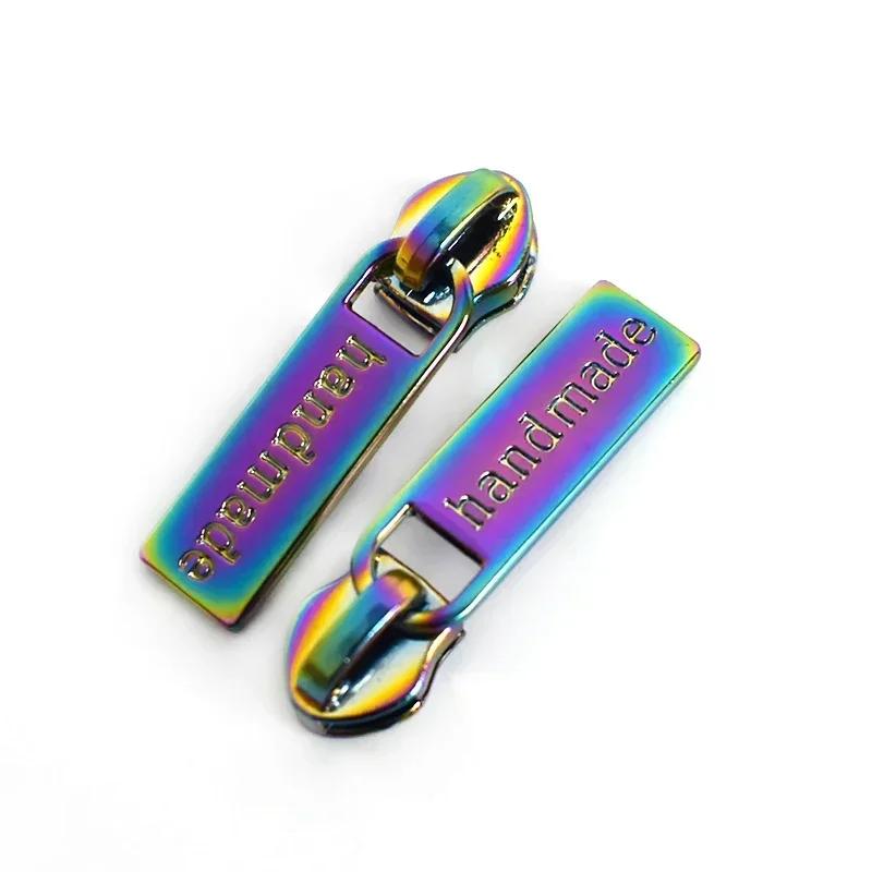 Meetee 5/10/20Pcs 5# Zipper Puller for Nylon Zippers Plastic Coil Zips Slider Heads Repair Kits DIY Garment Sewing Accessories