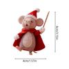Felted Mouse Lightweight Cute Animal Figurine Christmas Felt Mouse Decor For Indoor Windowsills Holiday Bedroom Living Room Den