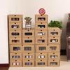Popular Thickened Kraft Paper Shoe Box: Transparent, Drawer-Type Shoe Cabinet for Home & Dorm Protection.
