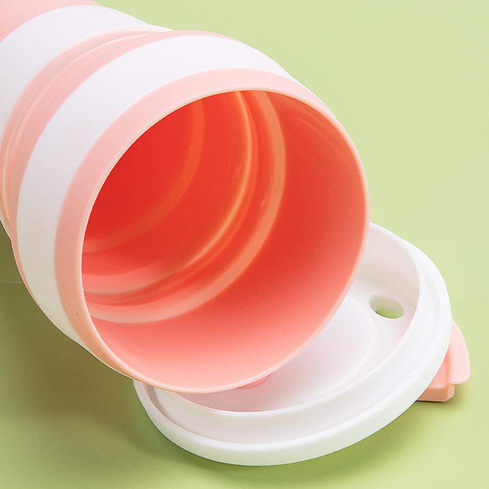 Sport Mug Folding Cup Coffee Foldable Silicon Bpa Free Best Seller Collapsible Travel Food Grade Silicone Minimalist Color Box