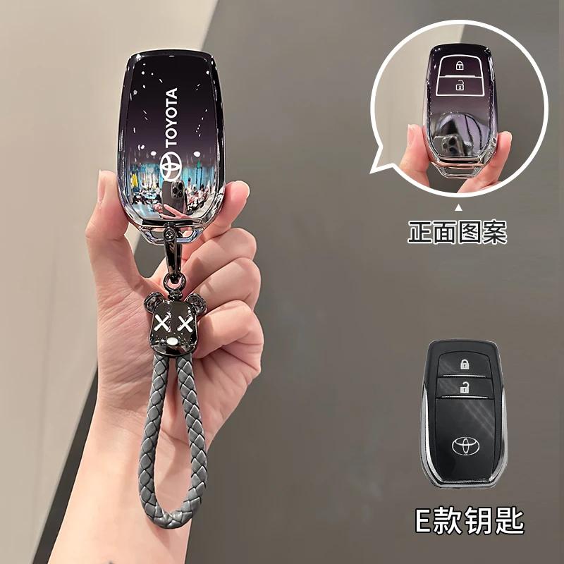 

TPU Car Key Case Cover Shell Fob For Toyota CHR Camry Corolla RAV4 Highlander C-HR Prius Land Cruiser Prado Keychain Accessories