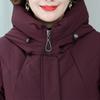 Middle Age Women's Down Coats Winter Vintage Parkas Plus Size Elegant Loose Thick Warm Puffer Jackets Woman Outerwears