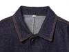 Top a Mantella in Denim Casual Moda Donna Europeo-Americana