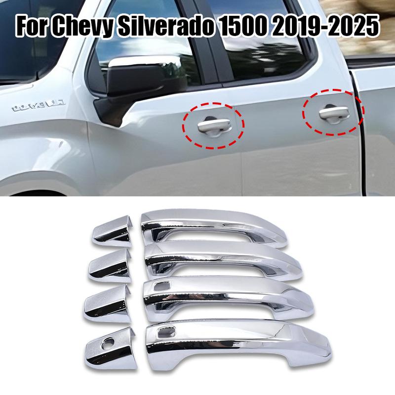 For Chevrolet Silverado GMC Sierra 1500 -2025 Chrome Car Door Handle Cover Trim Styling Accessories