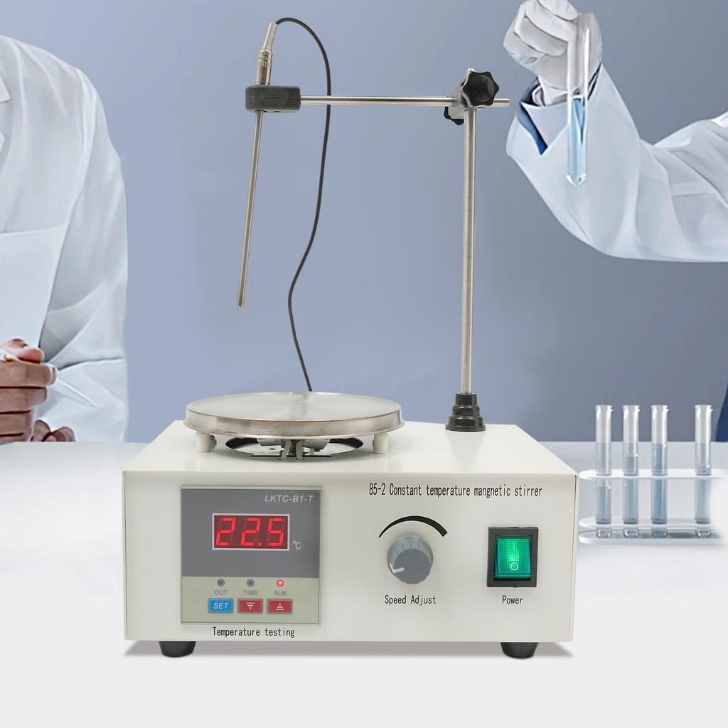 Digital Magnetic Stirrer 250W Lab Table Standing Heating Plate Mixer Large Volume 304 Stainless Steel Material 0-2000rpm
