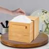 Vattentät Organizer i Bambu Rustik Trä Bambu Förvaringslåda med Låda för Skrivbordsorganisation av Ansiktshanddukar Handkräm