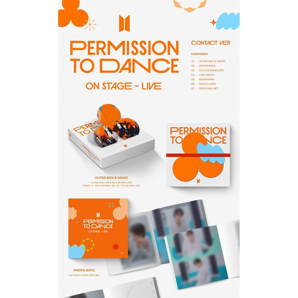 BTS Permission To Dance On Stage - Live CD
