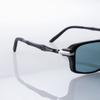 Zeque Polarized Sunglasses Spike Black Silver TRUEVIEW MIRROR F-2069 & FOCUS/BLUE