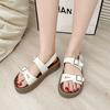 Sports sandals women's 2025 summer new women's platform Roman shoes muffin sole versatile Korean skirt beach shoes