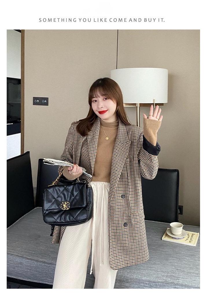 Women's Fleece-Lined Semi-High Neck Faux Mink Base Layer for Autumn/Winter