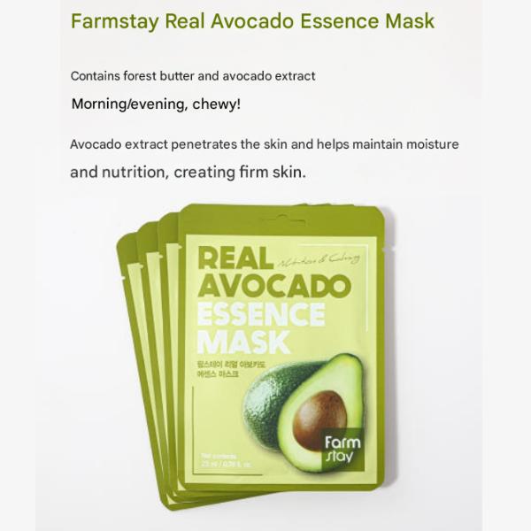 FARM STAY Real Essence Mask Combo Pack Ver.1 (1BOX / 12 Sheets) 23ml / 0.78 Fl.oz. Per Sheet  (3 Options)