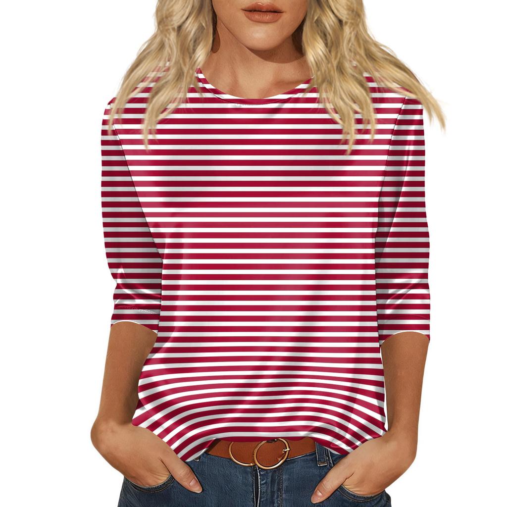 Blus För Kvinnor Festlig 3/4 Långärmad Skjortor Affärs Casual Outfit Toppar