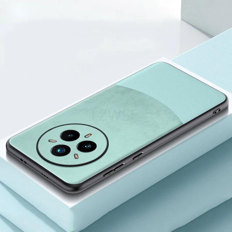Cases For Realme 14 Pro Plus Luxury Silicone Leather Color Blocked Phone Cover For Realme14 Pro+ 5G Shell Shockproof Bumper