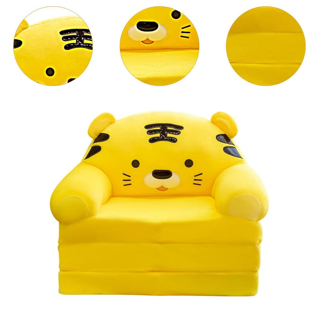 Divano letto trasformabile con design animale, opzione di seduta morbida per la casa e la nursery
