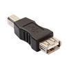 Mini Svart USB Typ A Hona till USB Typ B Hane Converter Connector Adapter