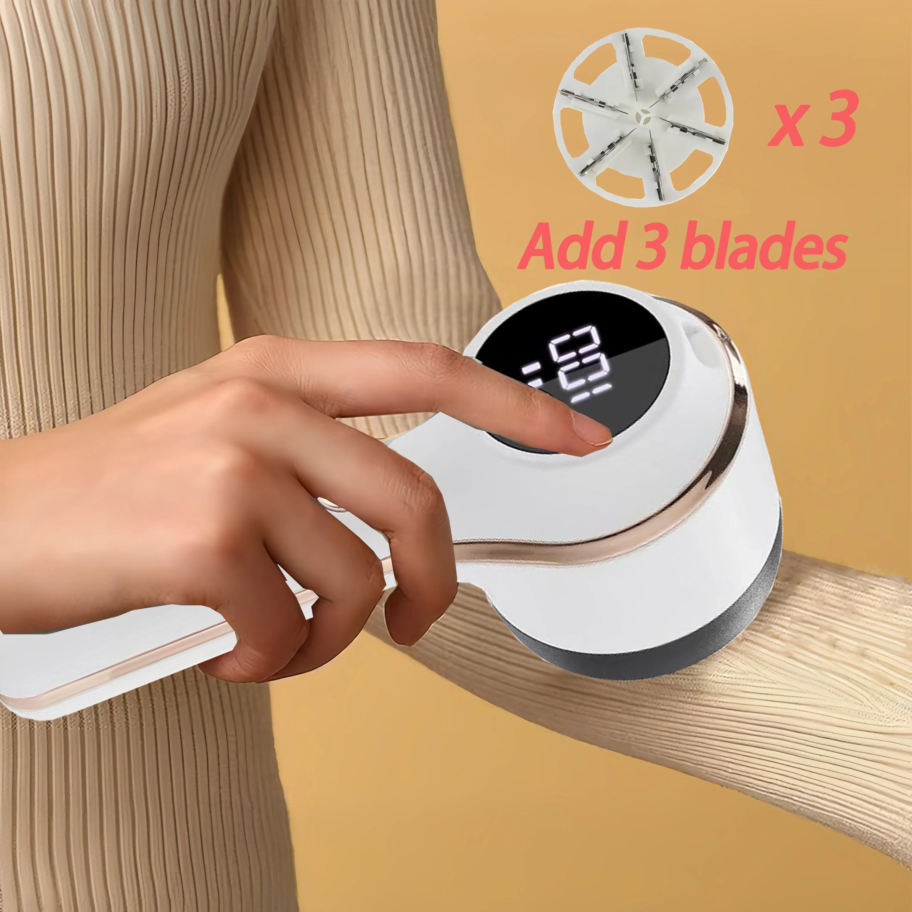 

3-скоростная регулировка портативного устройства для удаления катышков, перезаряжаемая бритва для ткани, машинка для удаления катышков с одежды, свитера, парикмахера белый