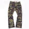 Desert Camo Patchwork Flare Pants - American High Street Style, Micro Flare, Casual Splatter Design