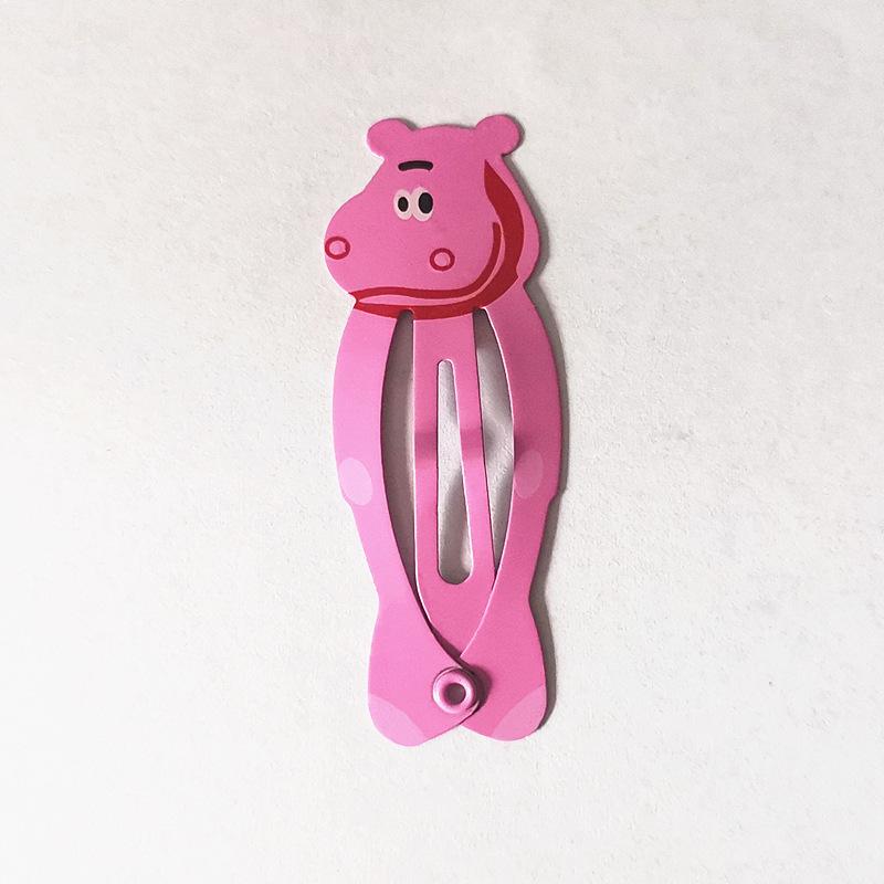 Trendy Kids' Hair Accessories: Cute Animal Metal Hair Clips & Waterdrop Print Crown Side Pins