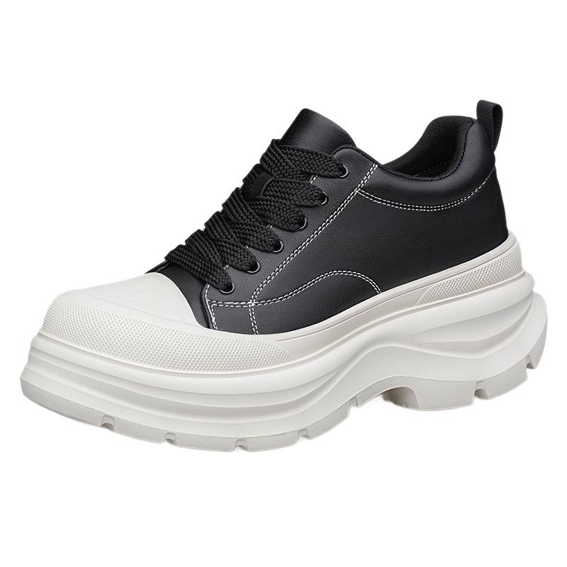 Men's Autumn Height-Boosting Casual Sneakers - 8cm Invisible Lift, Thick Sole, Trendy Dad Style