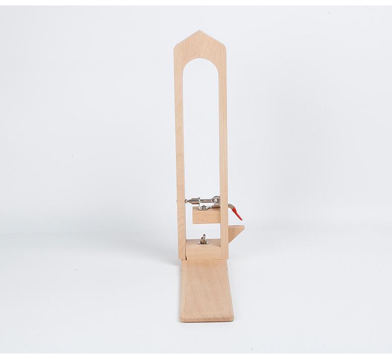 Sheng Yi Chuang Hand-Stitched Leather Clamp: Medium Beech Wood Auxiliary Tool for Leather Sewing