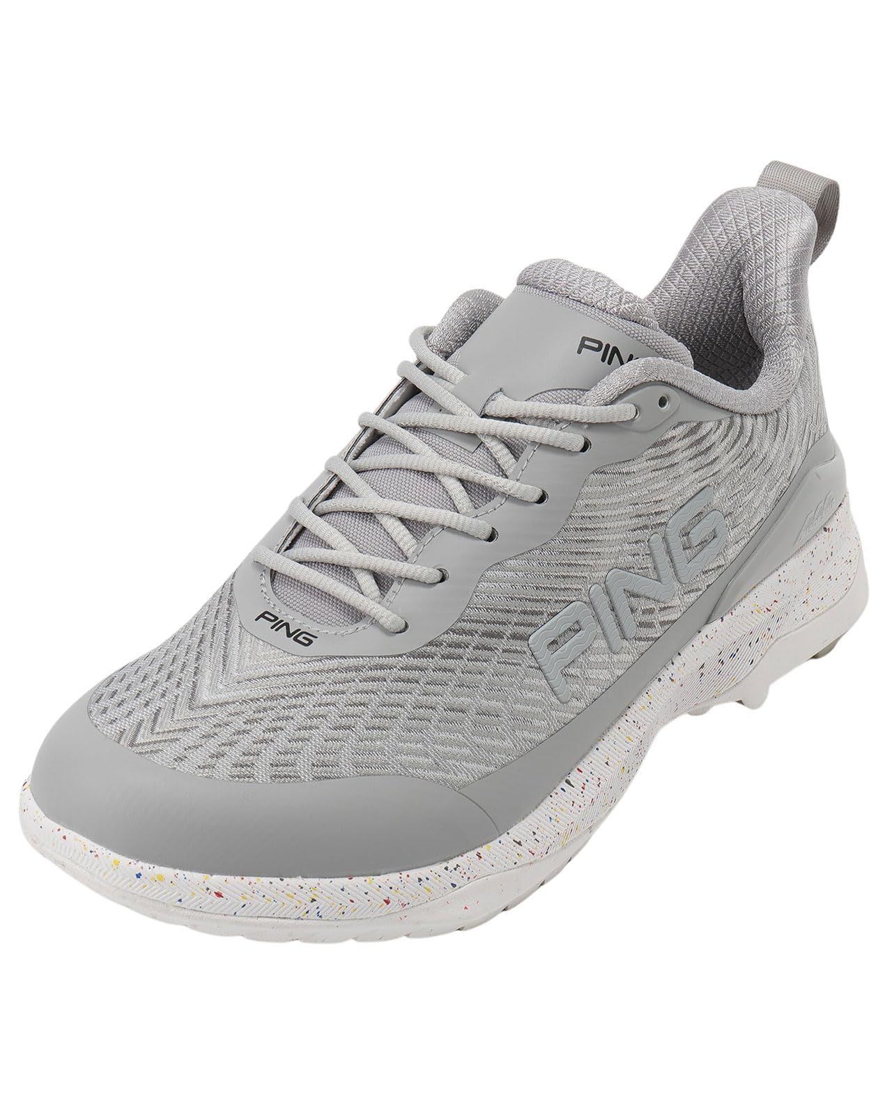 

[Ping Apparel] Golf shoes (spikeless lace-up) Men s 621-5992203 020Gray 27.5 cm