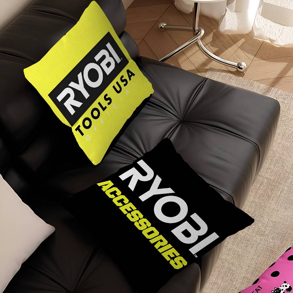 Ryobi Equipment Power Tools Brand Logo Area Rugs Cushion Cover Pillowcase Upholstery Sofa Throw Pillow Home Decor Pillowcas