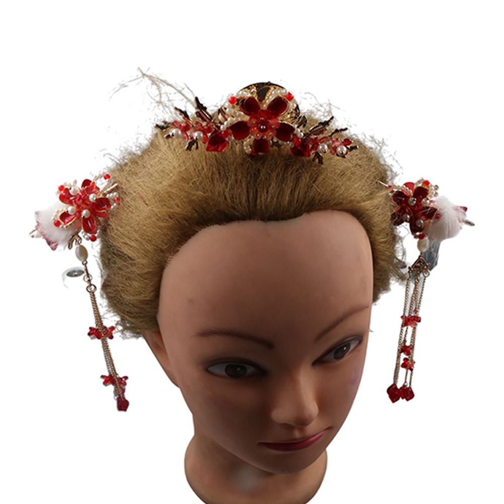 

Flower Chinese Style Hairpin Set Tassel Hanfu Hair Stick Ancient Style Women