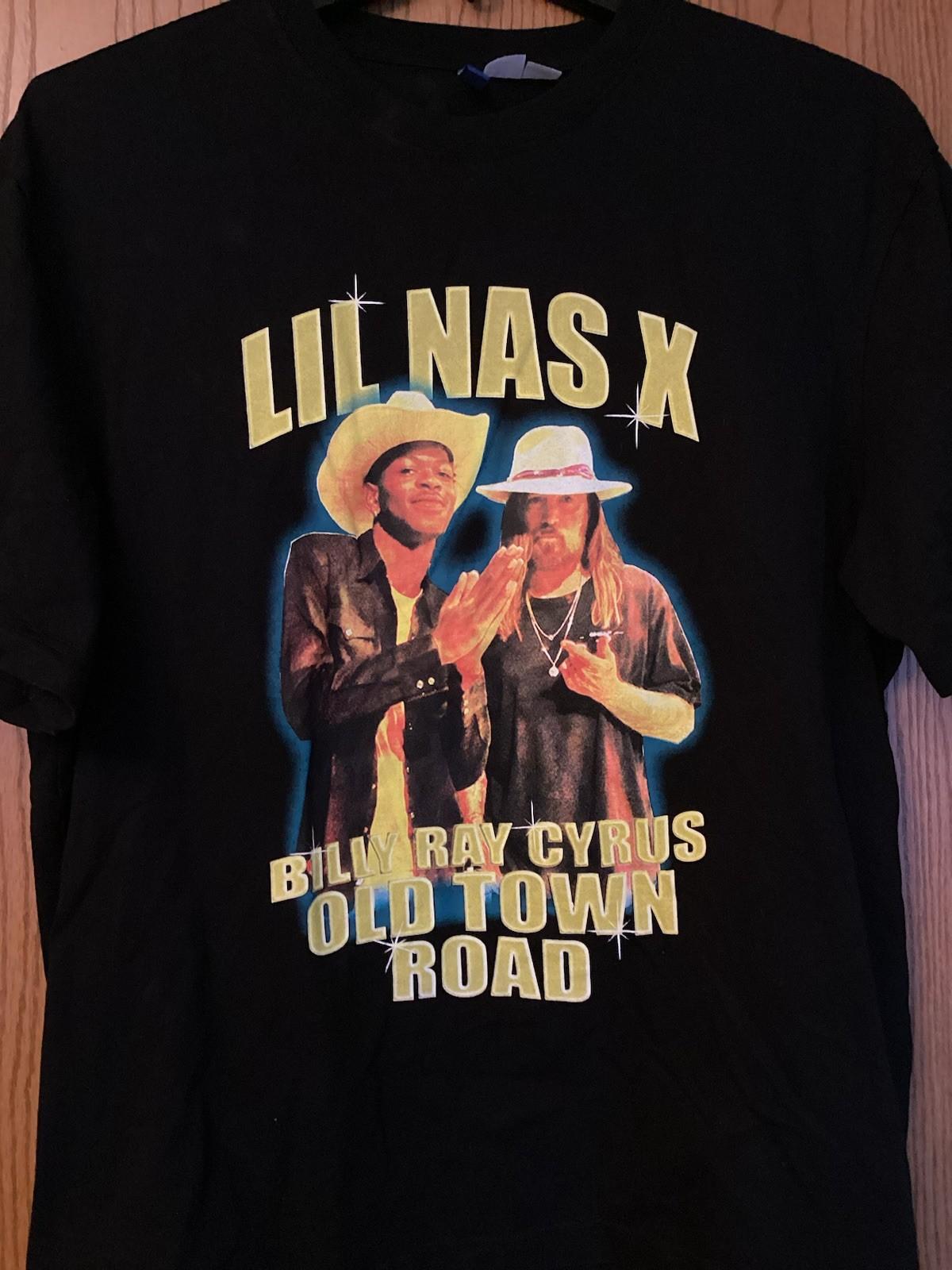 Lil Nas X Billy Ray Cyrus - “Old Town Road” - Black Shirt - Sony Music - L L