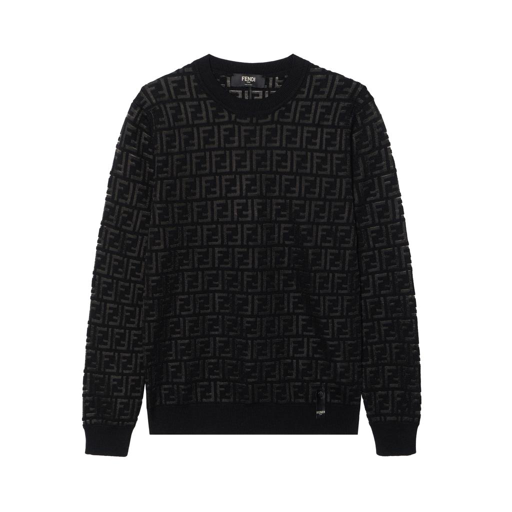FENDI Allover Ff Jacquard Crewneck Jumper FZY063AAUQF0QA1