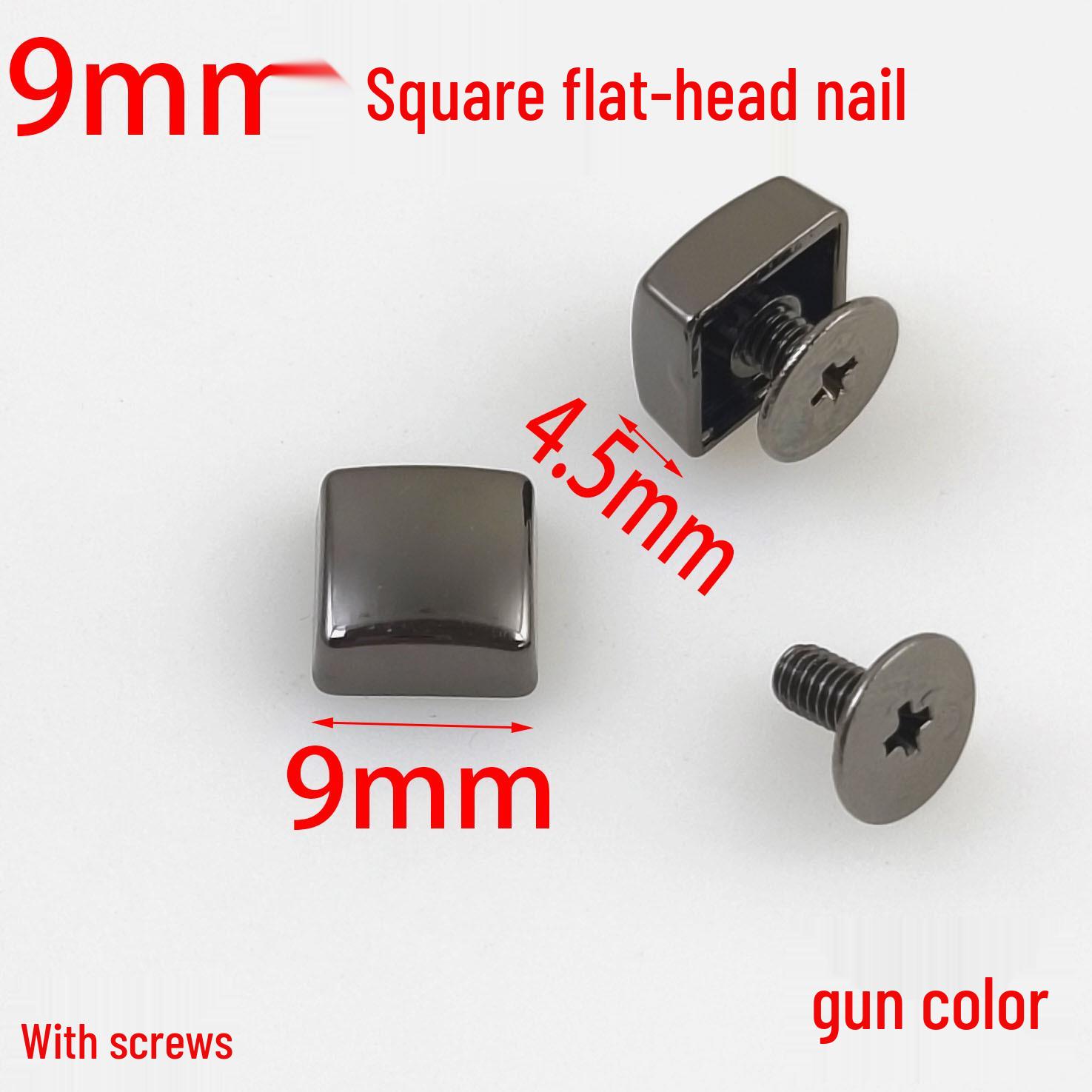9MM Square Decorative Nail Screw Buckle