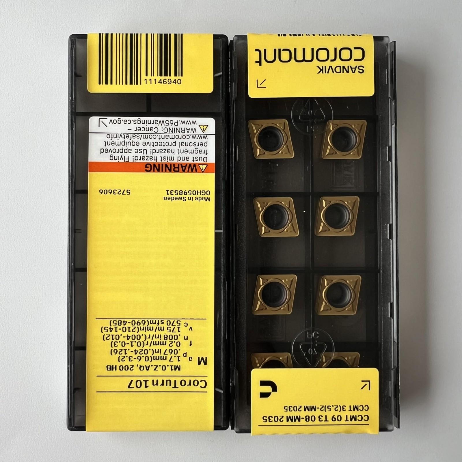 

SANDVIK / CCMT09T308-MM 2035 / Original Swedish hard alloy blade 10 Pcs