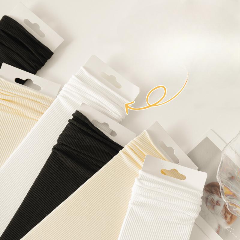 5 Pairs of Socks: Women's Summer Pile Socks, Ice Socks, Velvet Summer Mid-high Stockings, Foot Protection, Ice Stockings