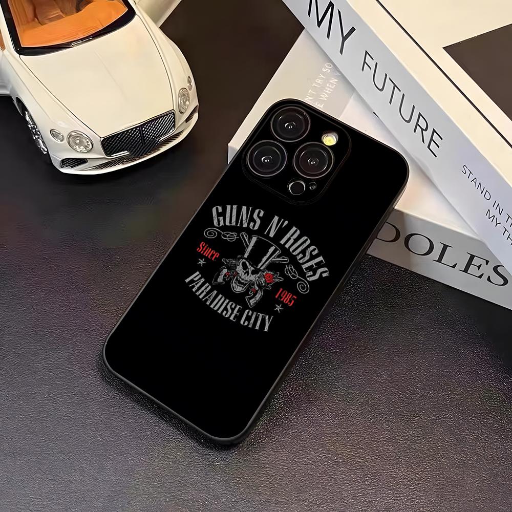 Band G-Guns N Roses Phone Case For 16 Pro Max Iphone 17 Pro Max 14 15 Plus 12 13 11 Pro Xr X Xs SE Back Cover