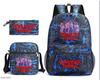 Stranger Things Star Printing Teen Student School Bag Three-Piece Men'S And Women'S Backpack