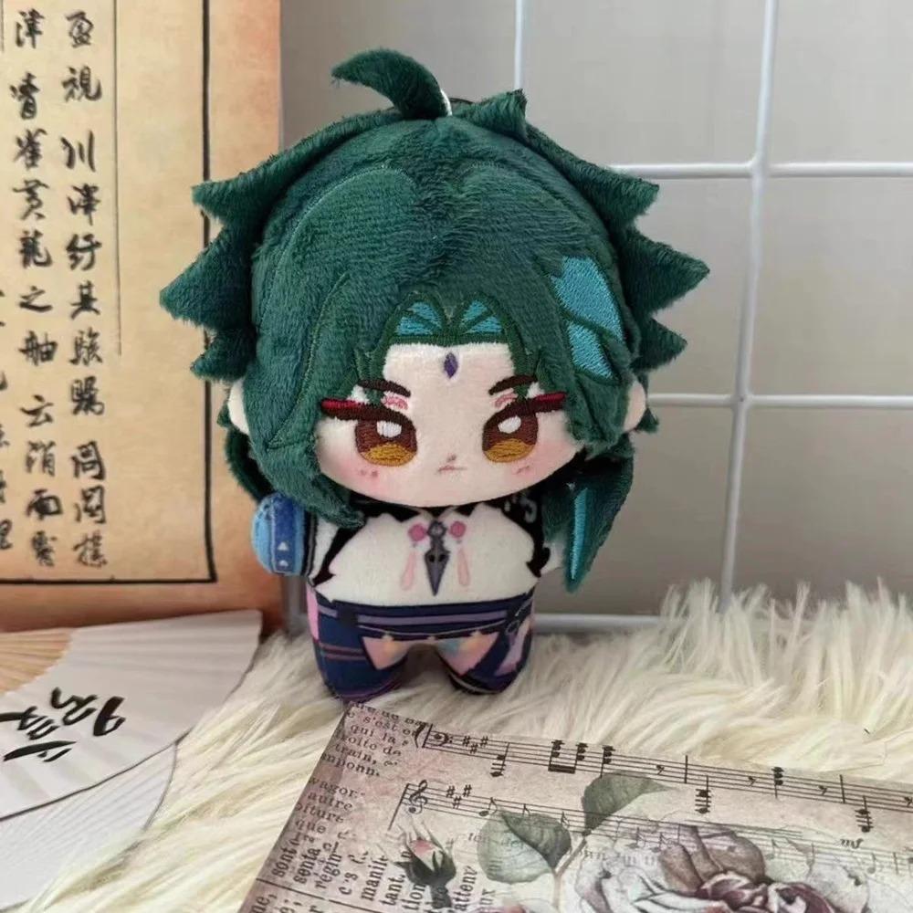 Genshin Impact Plush Dolls Venti Xiao Focalors Scaramouche Yoimiya Furina Kazuha Yae Miko Bag Pendant Keychain Stuffed Toys Gift