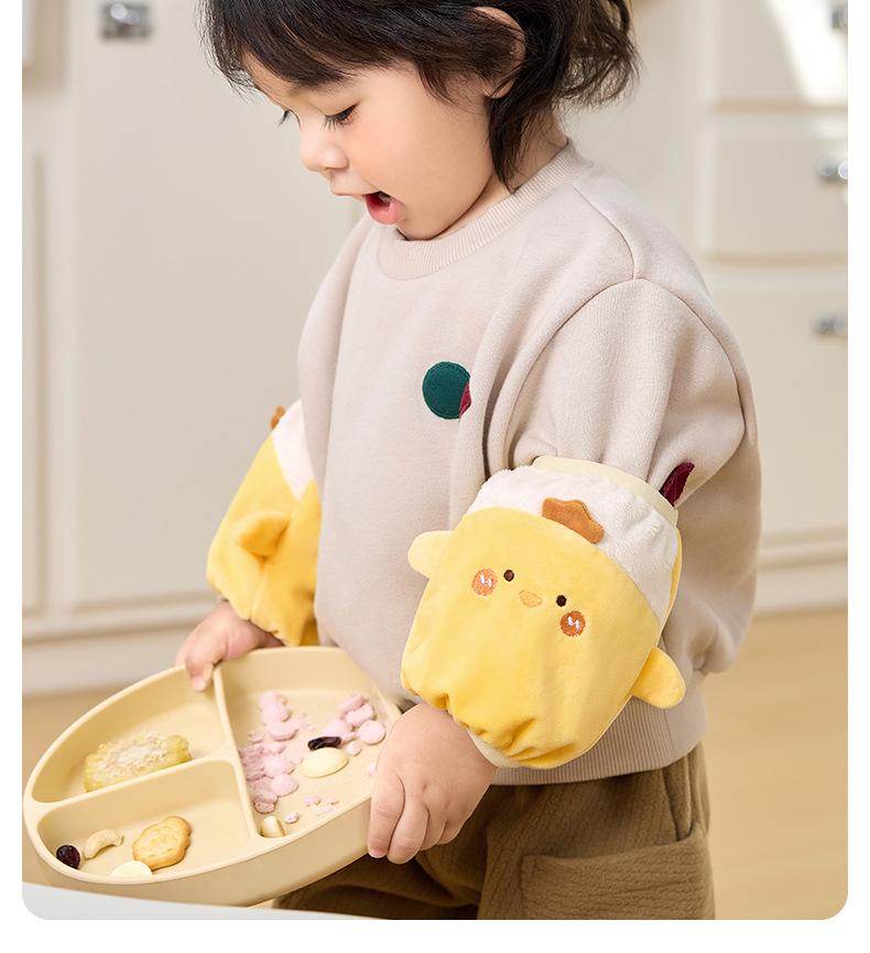 Nidoran 2025 Kids' Autumn/Winter Arm Protectors - Anti-Stain, Warm Sleeves for Boys & Girls