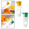 Manual Lemon Juicer Lightweight Multifunctional Screw Top Portable with Lid Lemon Squeezer for Sports Gym Kitchen Orange Office