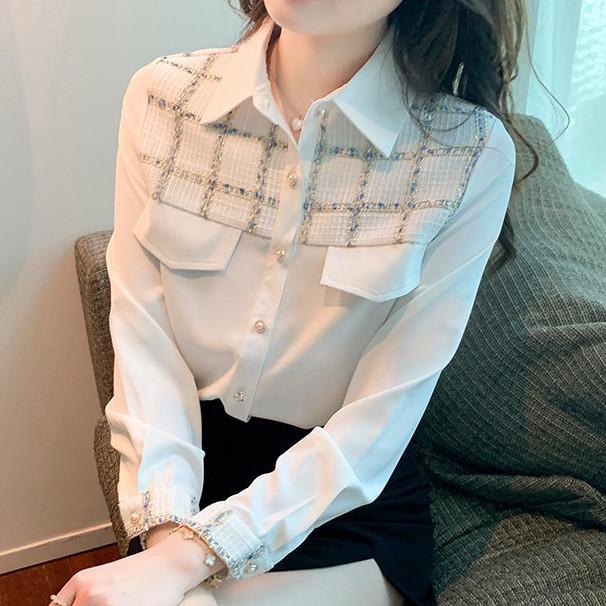 

New French Chic Long-Sleeve Women s Top - Versatile & Fashionable XXXL