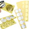 45mm Zahnrad Aufkleber 100 Stück/Packung Gold Silber Rundes Zahnrad Aufkleber Geprägter Stempel DIY Material Grußkarte Hochzeitseinladung ZYF