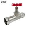 304 Stainless Steel Globe Valve One-way Manual Thread Compression Type DN15 20 25 32 40 50 Tap Water Oil Switch