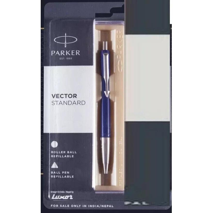 

Parker Vector Chrome Trim Ball Pen Blue Body Best Gifting Item SM159