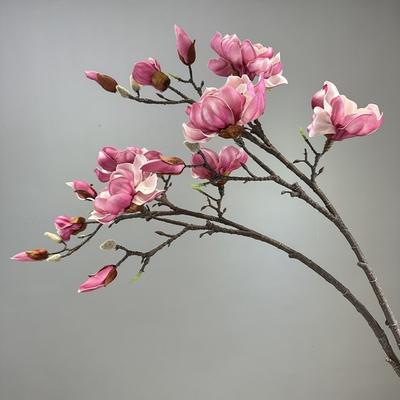 Real Touch Artificial Magnolia Branch Handmade EVA Artificial Orchid Flowers Realistic Simulation Big Magnolia Mother's Day Gift