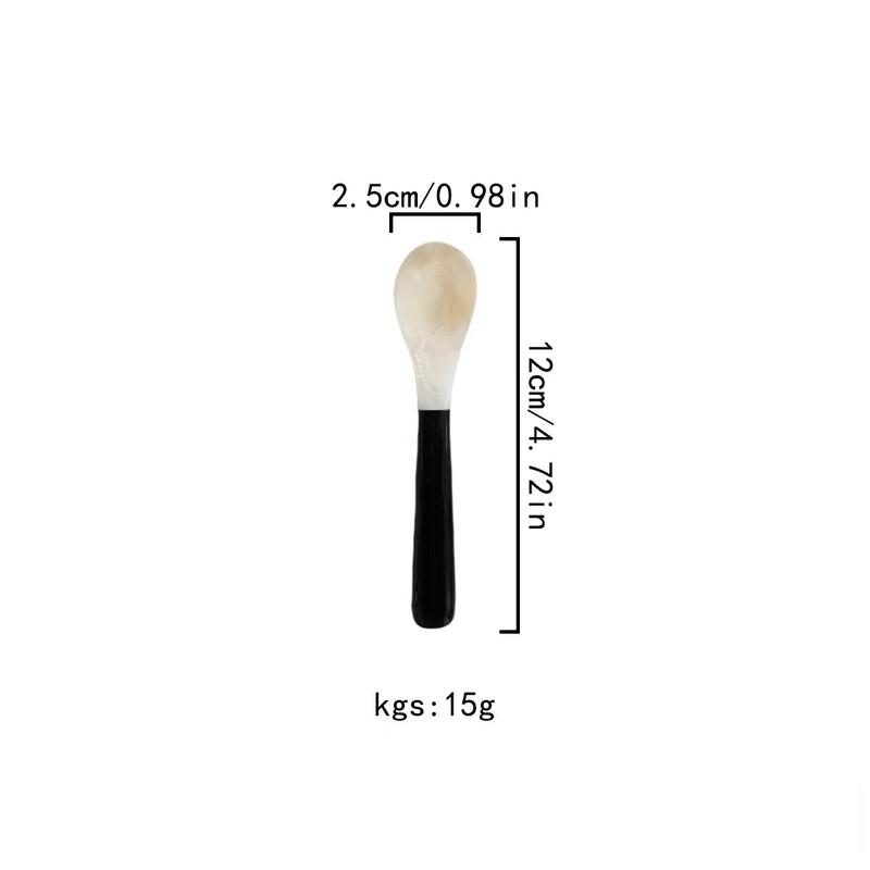 Natural Shell & Wood Handle Dessert Utensils