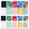 8/10/12/15 Grid Box: Seed Beads, Sequins, Imitation Pearls for DIY Necklaces & Phone Chains